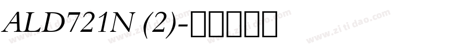 ALD721N (2)字体转换